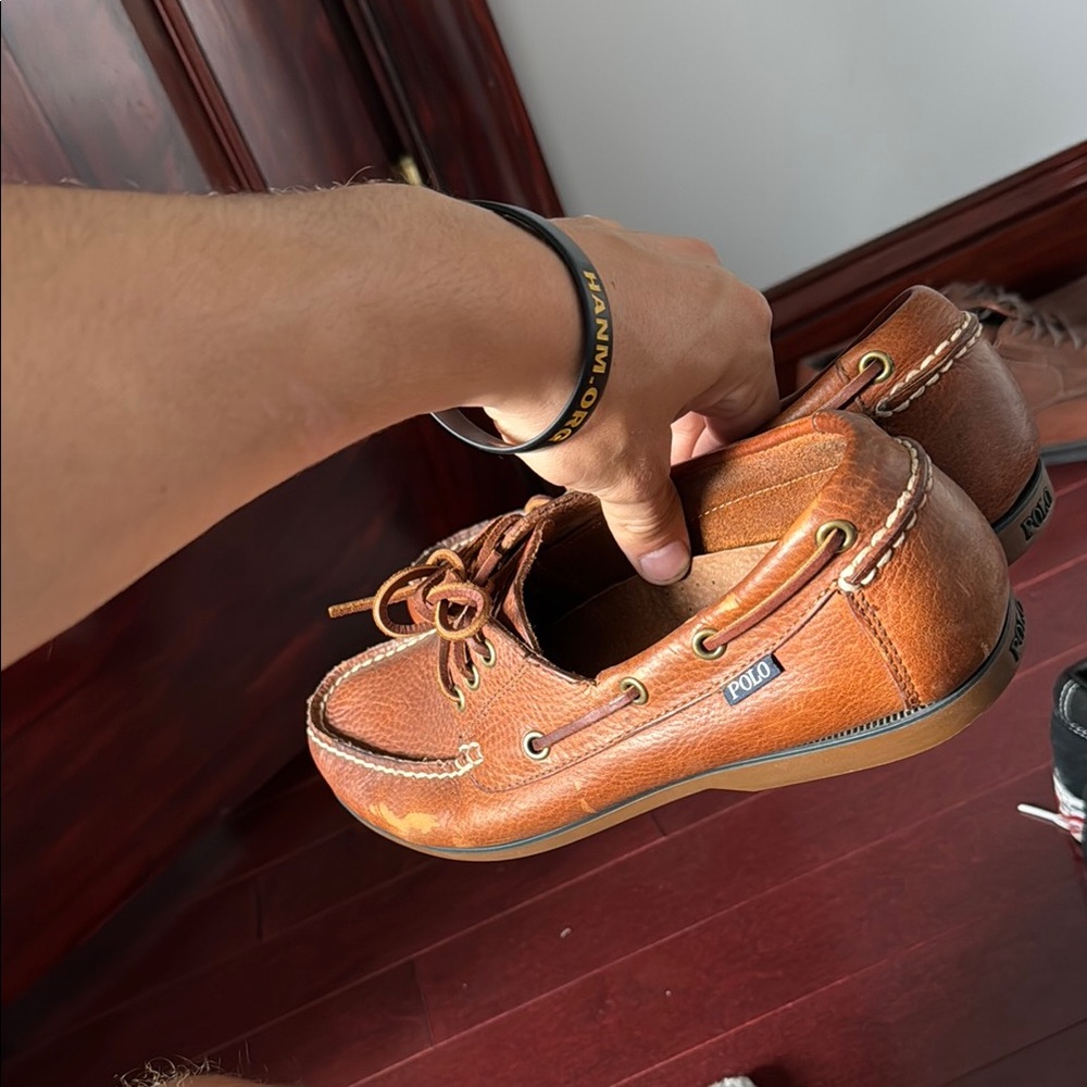 Polo Ralph Lauren Bienne Leather boat shoes